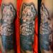 Tattoos - SF Golden Gate and Wolves - 59642